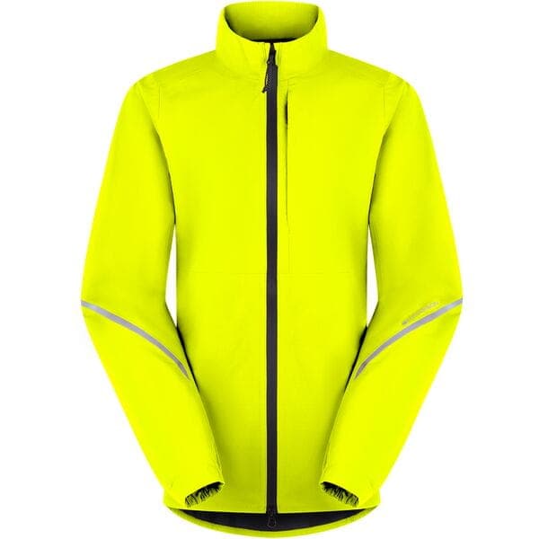 Madison Freewheel Women's Waterproof Jacket; hi-viz yellow - size 6