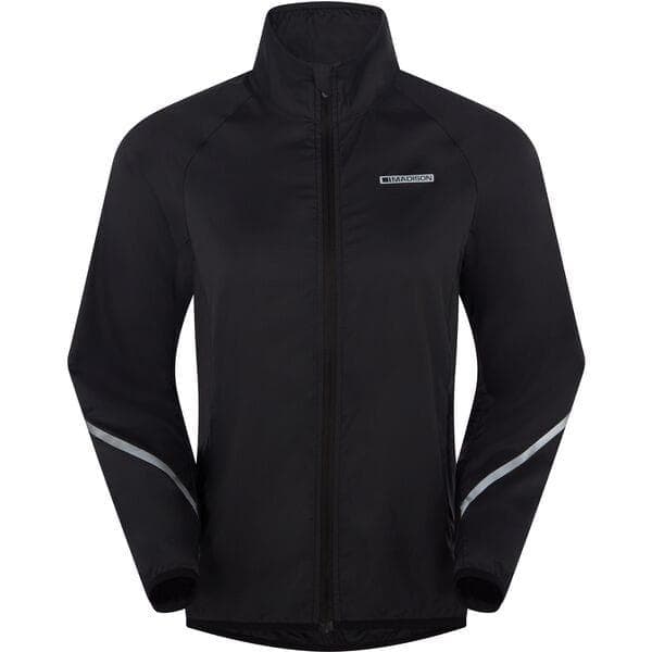 Madison Freewheel youth packable jacket; black - age 7 - 8