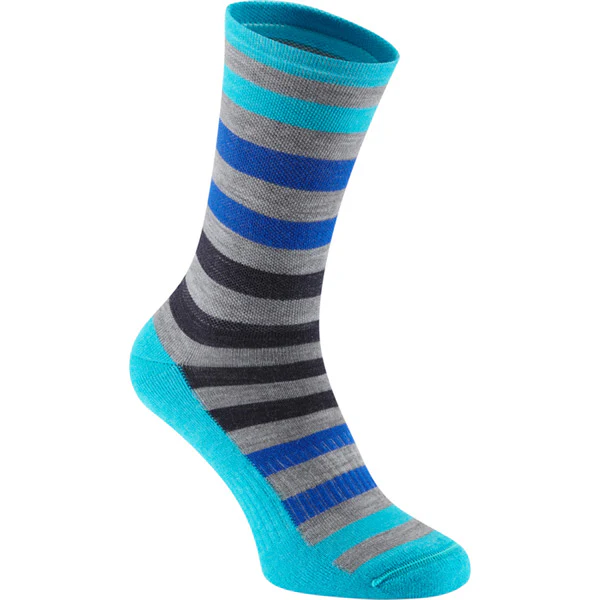 Madison Isoler Merino 3-Season Sock; blue fade - medium; EU40-42