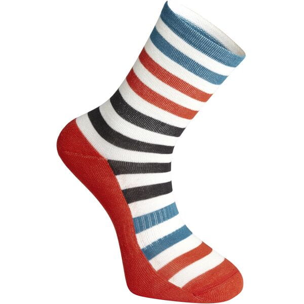 Madison Isoler Merino 3-Season Sock; white / red / blue pop - medium; EU40-42