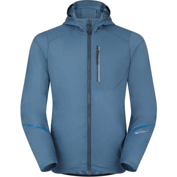 Madison Roam Men's Lightweight Windproof Packable Jacket; lake blue - x-large
