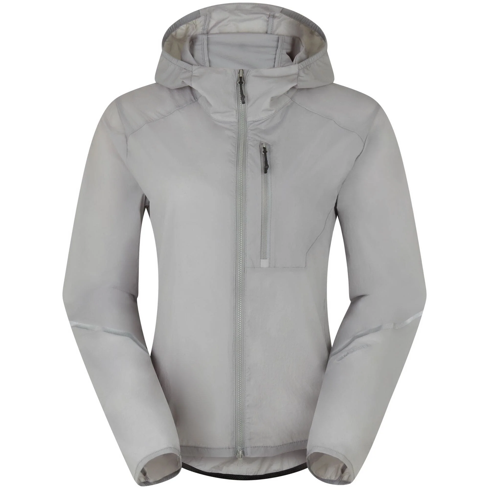 Madison Roam Women's Lightweight Windproof Packable Jacket; magnesium grey - size 8