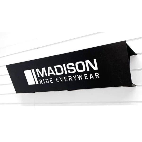 Madison Slatwall angled foamex header 1m wide