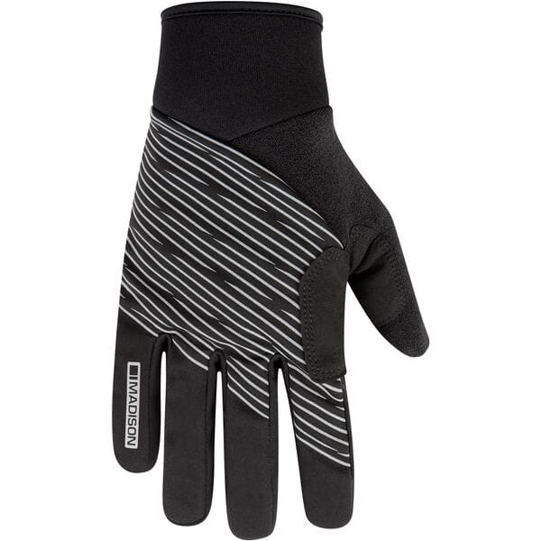 Madison Stellar Reflective Windproof Thermal Gloves; black - small