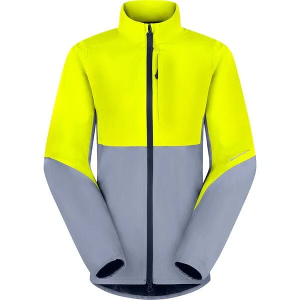Madison Stellar Ultra Reflective Women's Waterproof Jacket; silver/hi-viz yellow-size 12