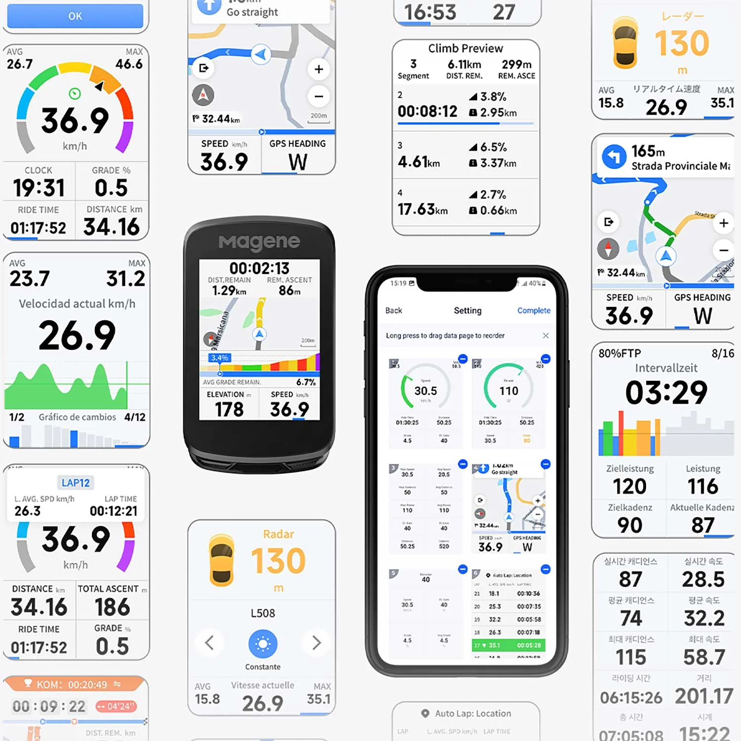Magene C606 V2 Smart GPS Bike Computer - - - Image 3