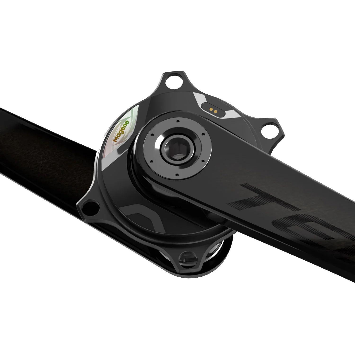 Magene TEO P515 Carbon Power Meter Chainset - 167.5mm - Black Folding - Image 4