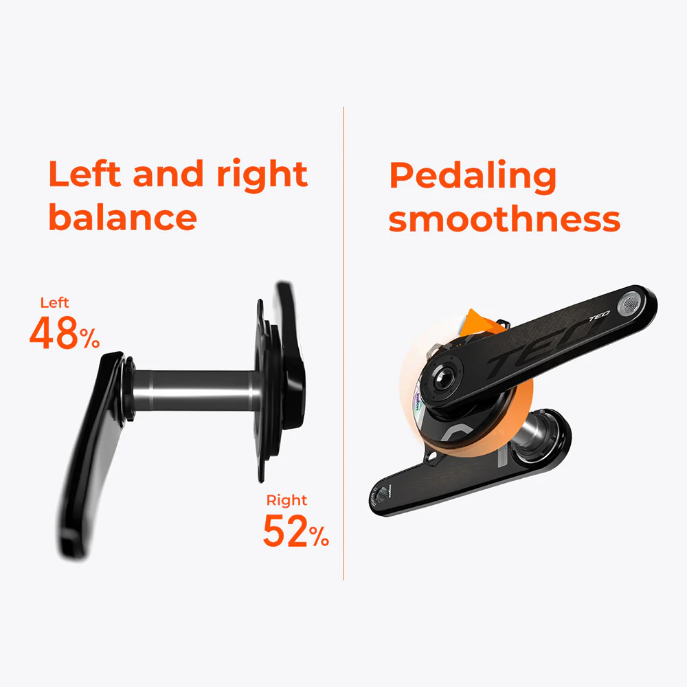 Magene TEO P515 Carbon Power Meter Crank - 167.5mm - Black Folding - Image 5