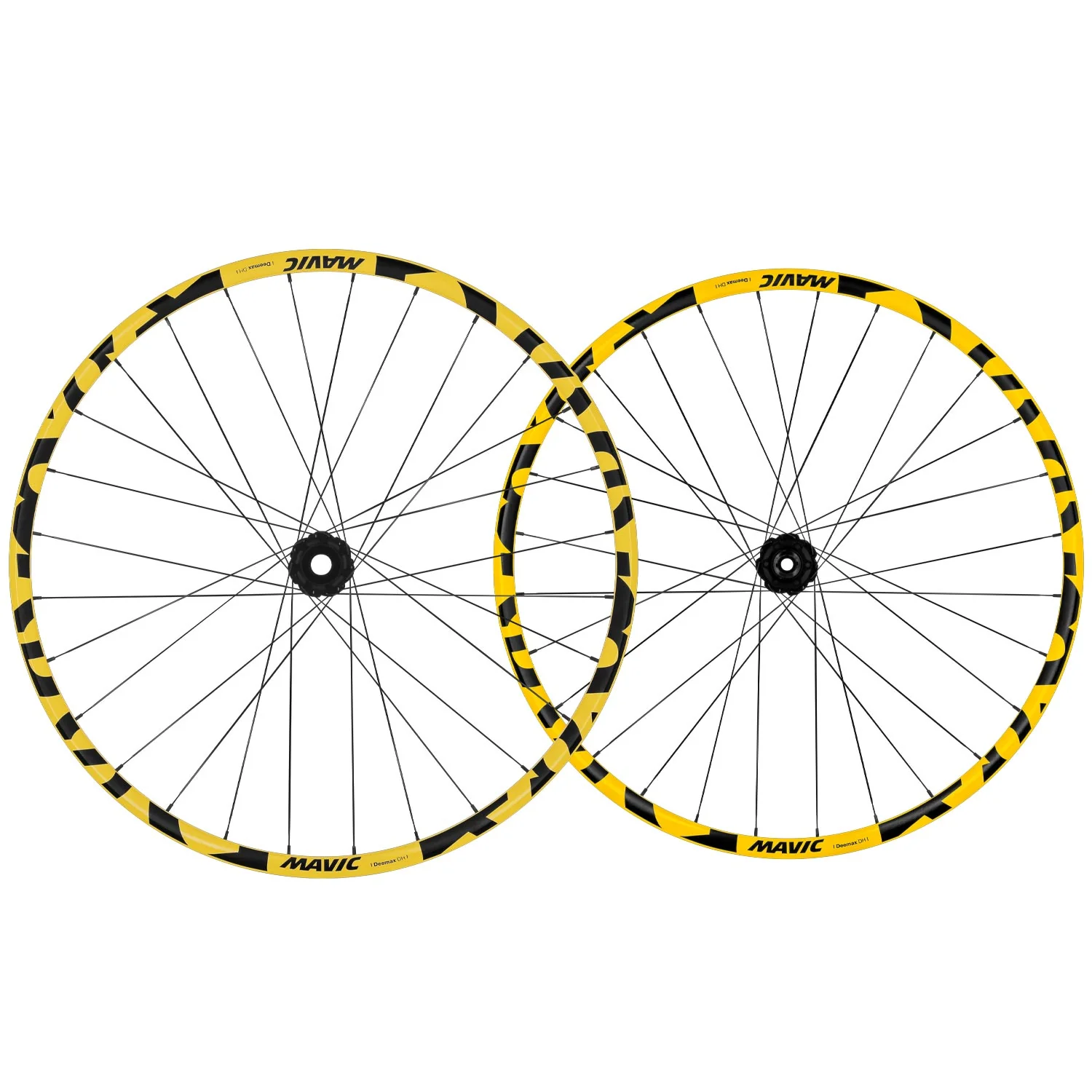 Mavic Deemax DH Yellow Mullet 6 Bolt HG Pair