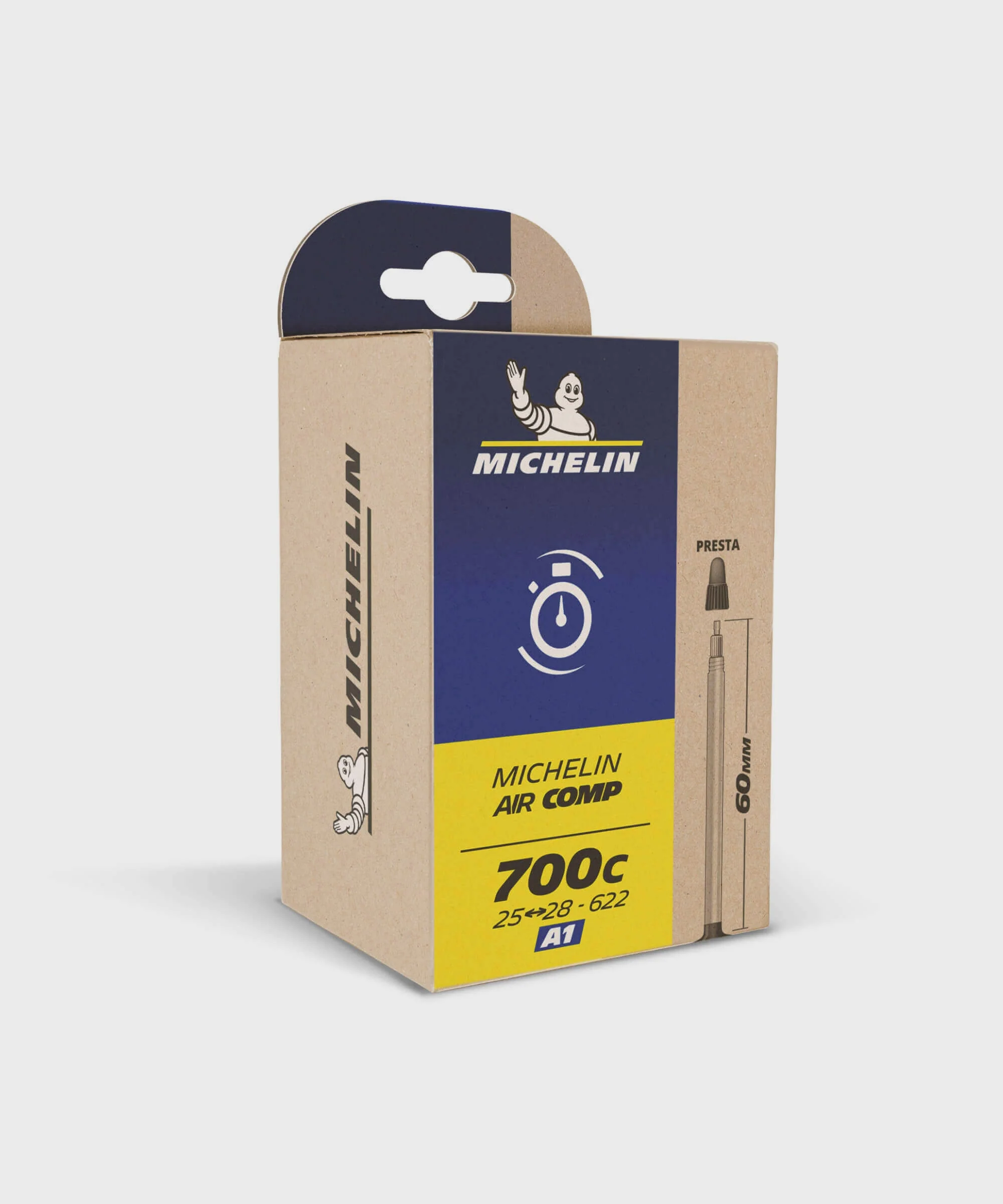 Michelin Aircomp Road Inner Tube - Case of 10 - 700c x 26-32mm (Presta 80mm)
