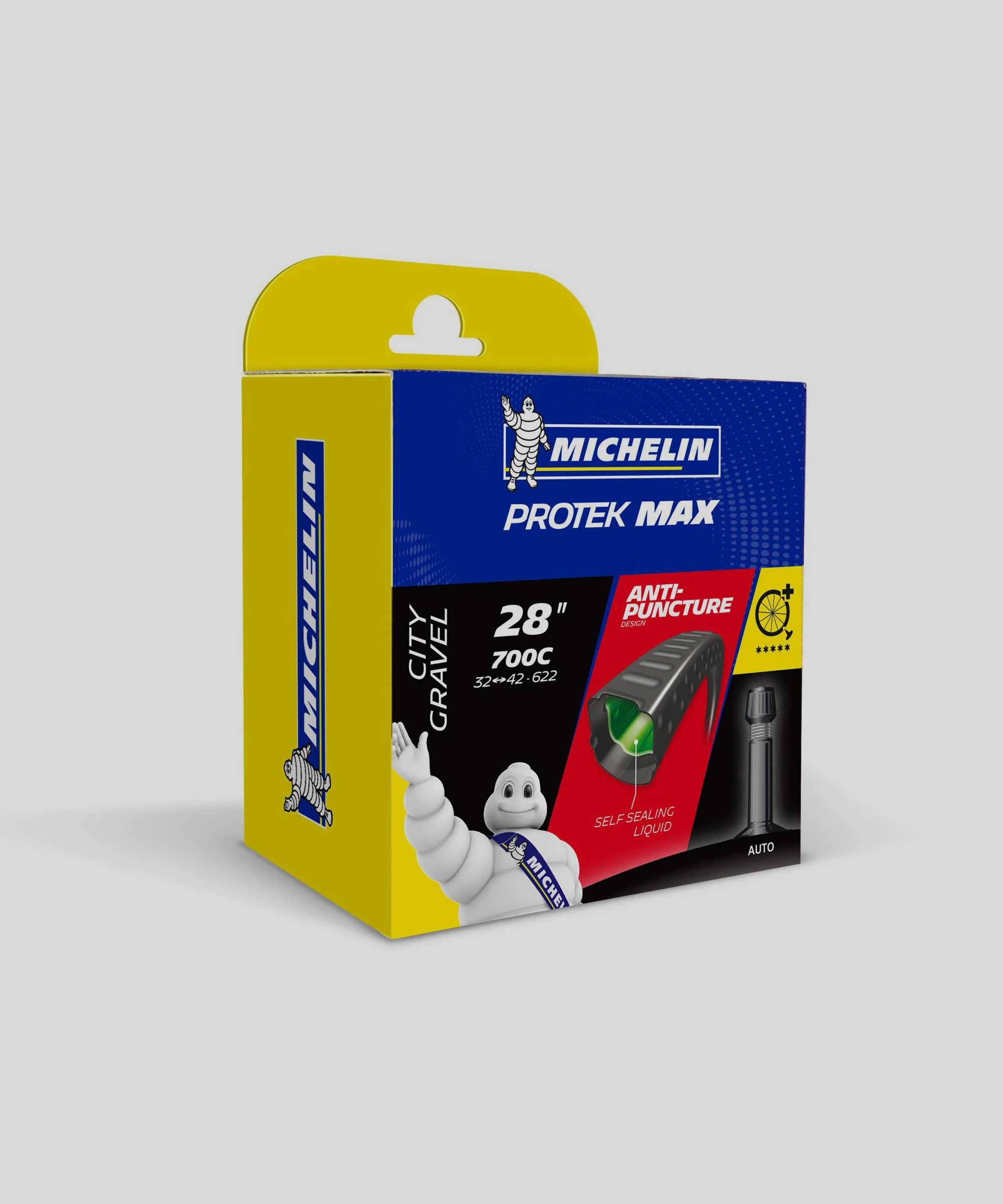 Michelin Protek Max Road Inner Tube - Case of 5 - 700c x 32-42mm (PRESTA 48mm)