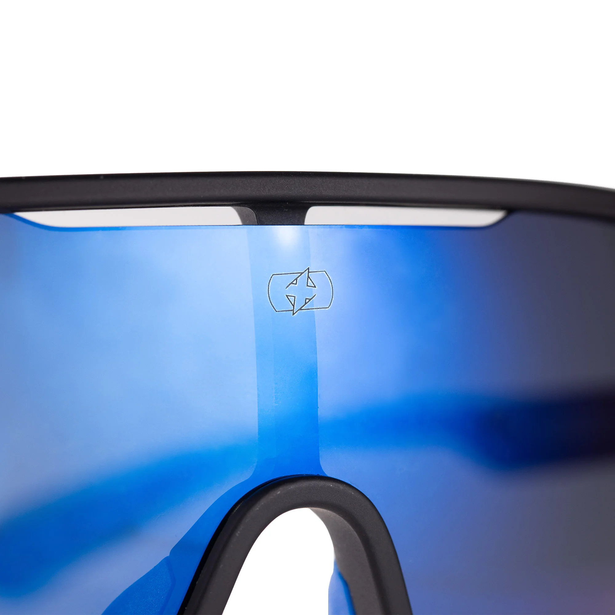 Oxford Sentiero Black Frame Blue Lens Sunglasses - Image 6