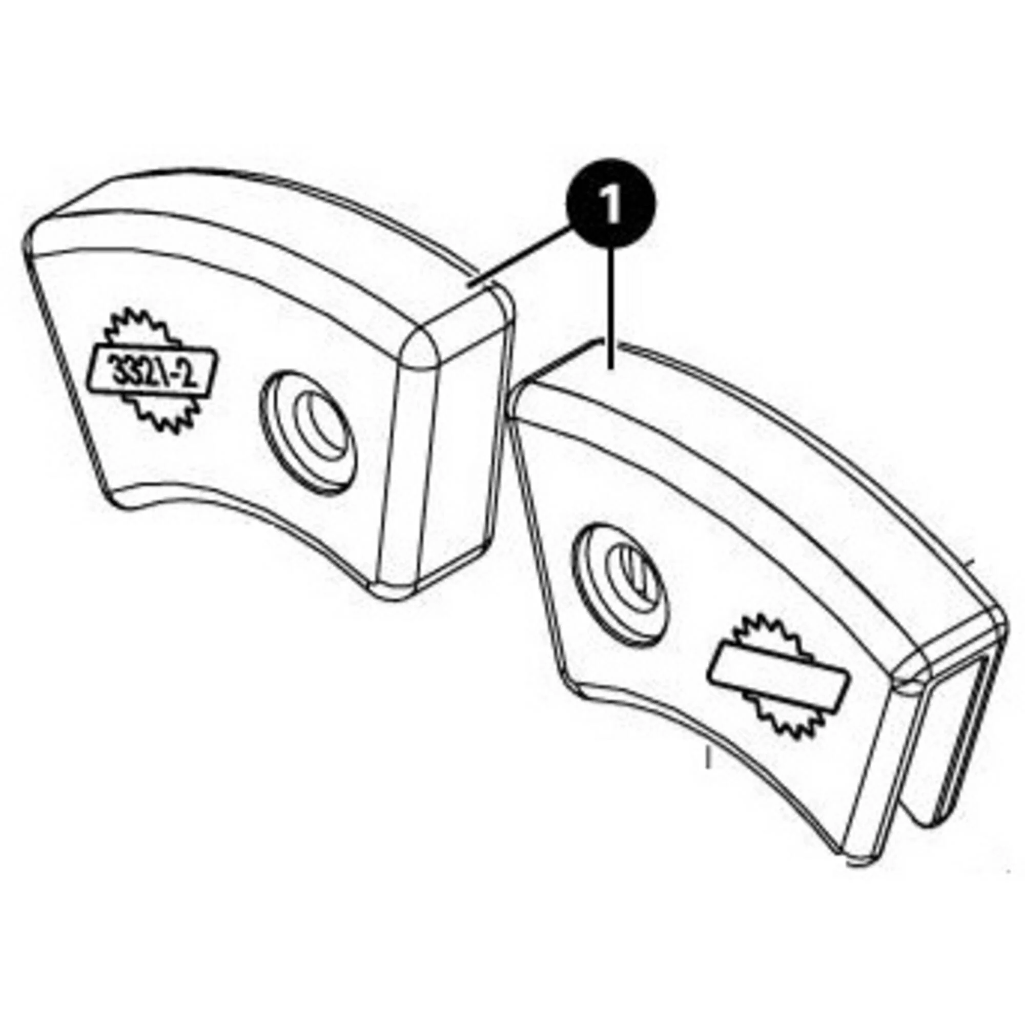 Park Tool 3321-2 - Replacement jaw covers for BMT-1 bead breaker
