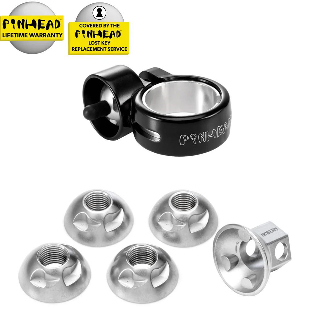 Pinhead Solid Axle Wheel Locks Pair - Wheel/Post - Solid Axle