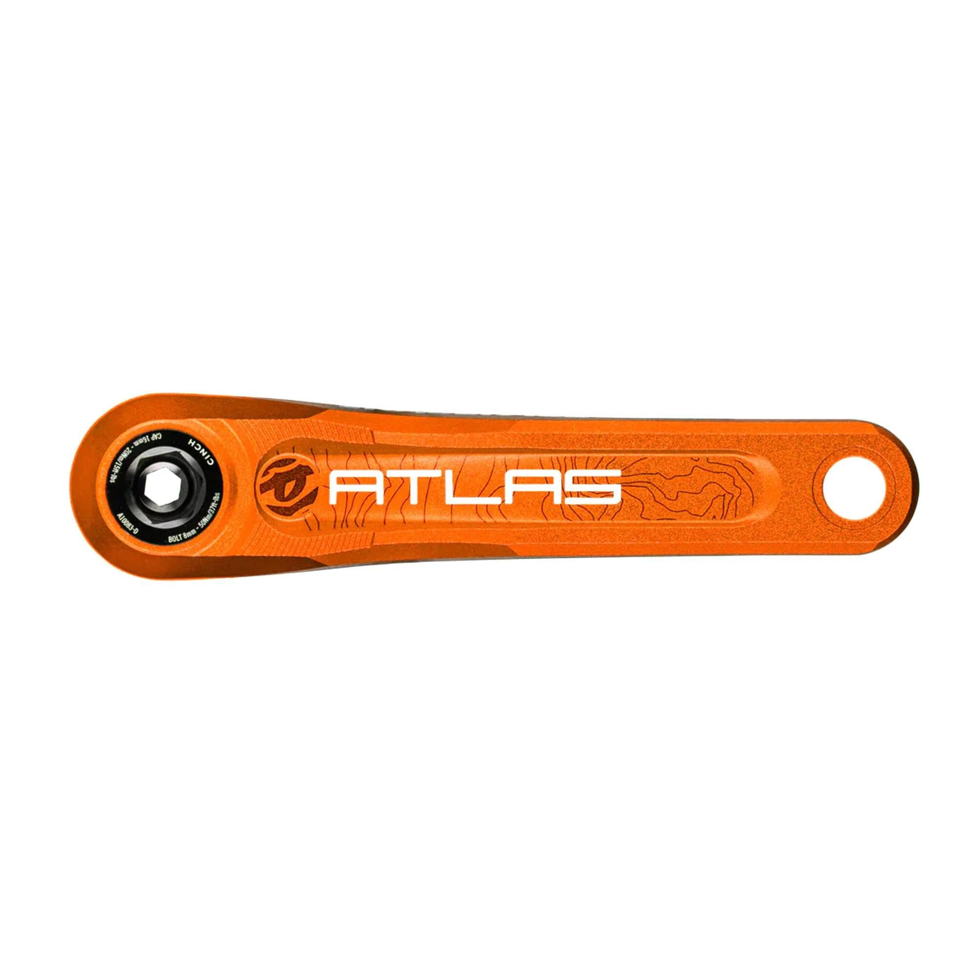 Race Face Atlas Cinch Cranks (Arms Only) Orange - Image 3