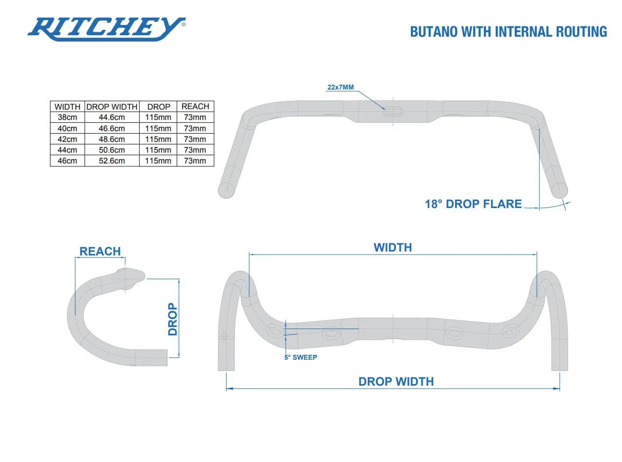 Ritchey Comp Butano Road Handlebar: BB Black - Image 6