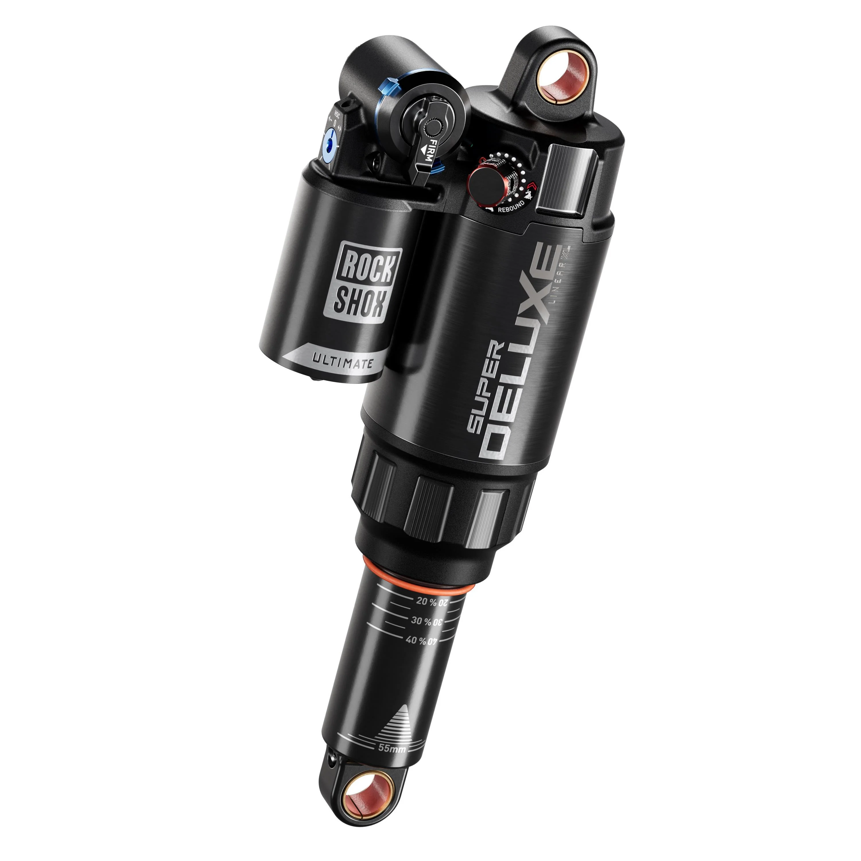 RockShox Rear Shock Super Deluxe Ultimate RC2T - Standard No Bushing-D1: REB55/COMP26 190X45