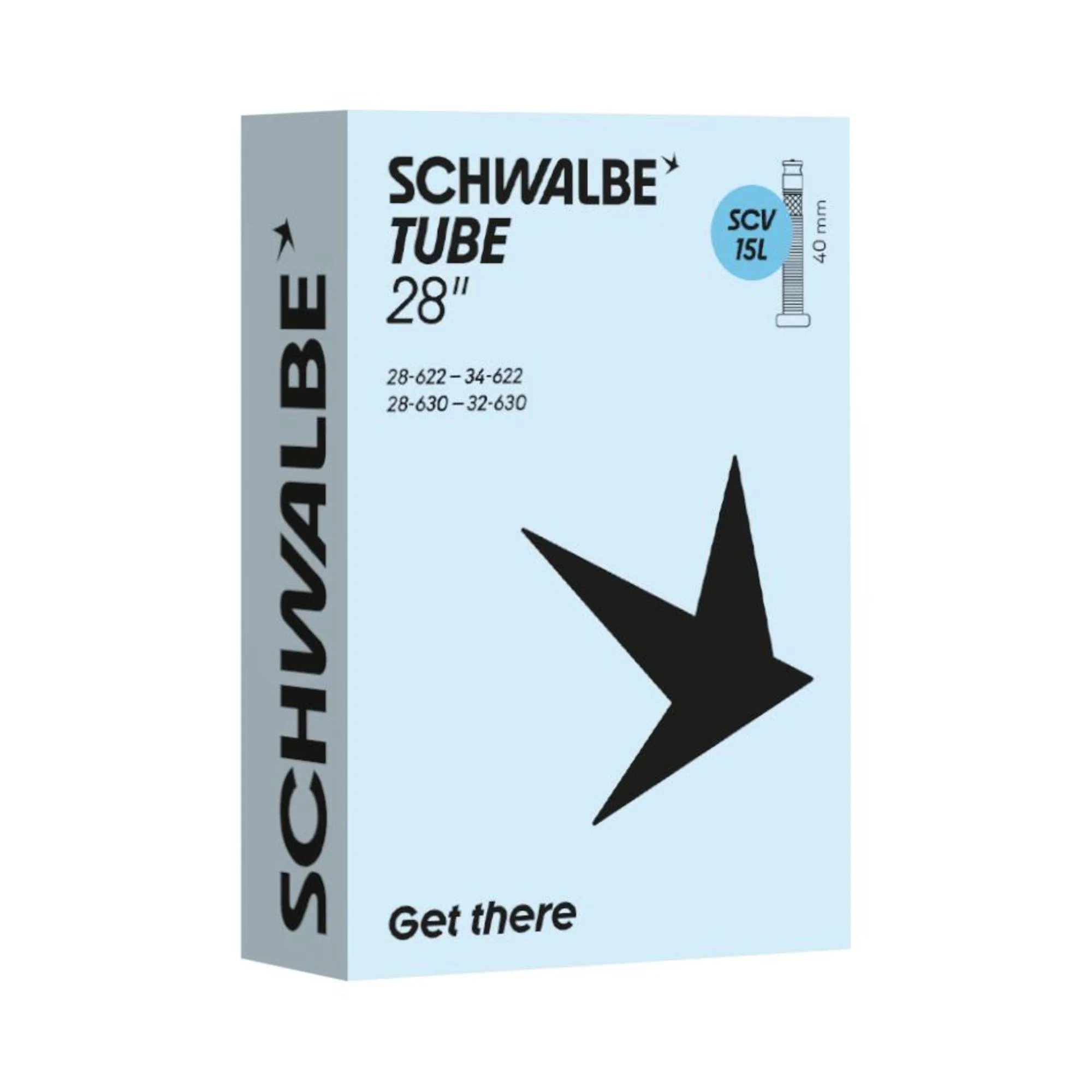 Schwalbe SCV15L Clik Valve Inner Tube 700 x 28-34c 40mm