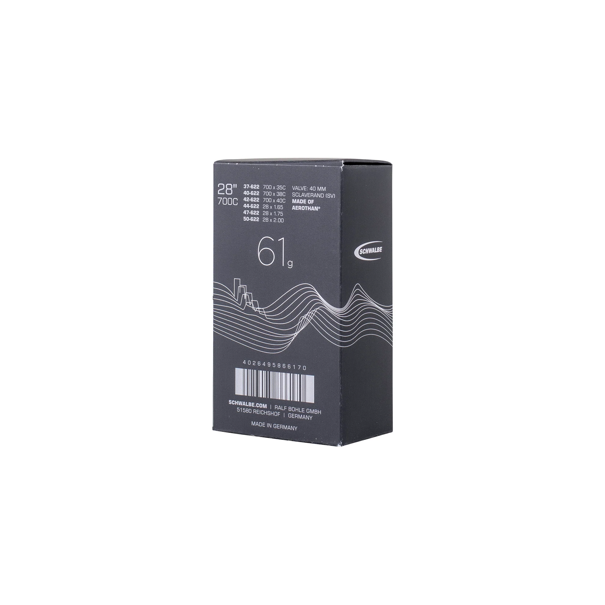 Schwalbe SV17AE Aerothan Inner Tube 700 x 37-50c - Image 2
