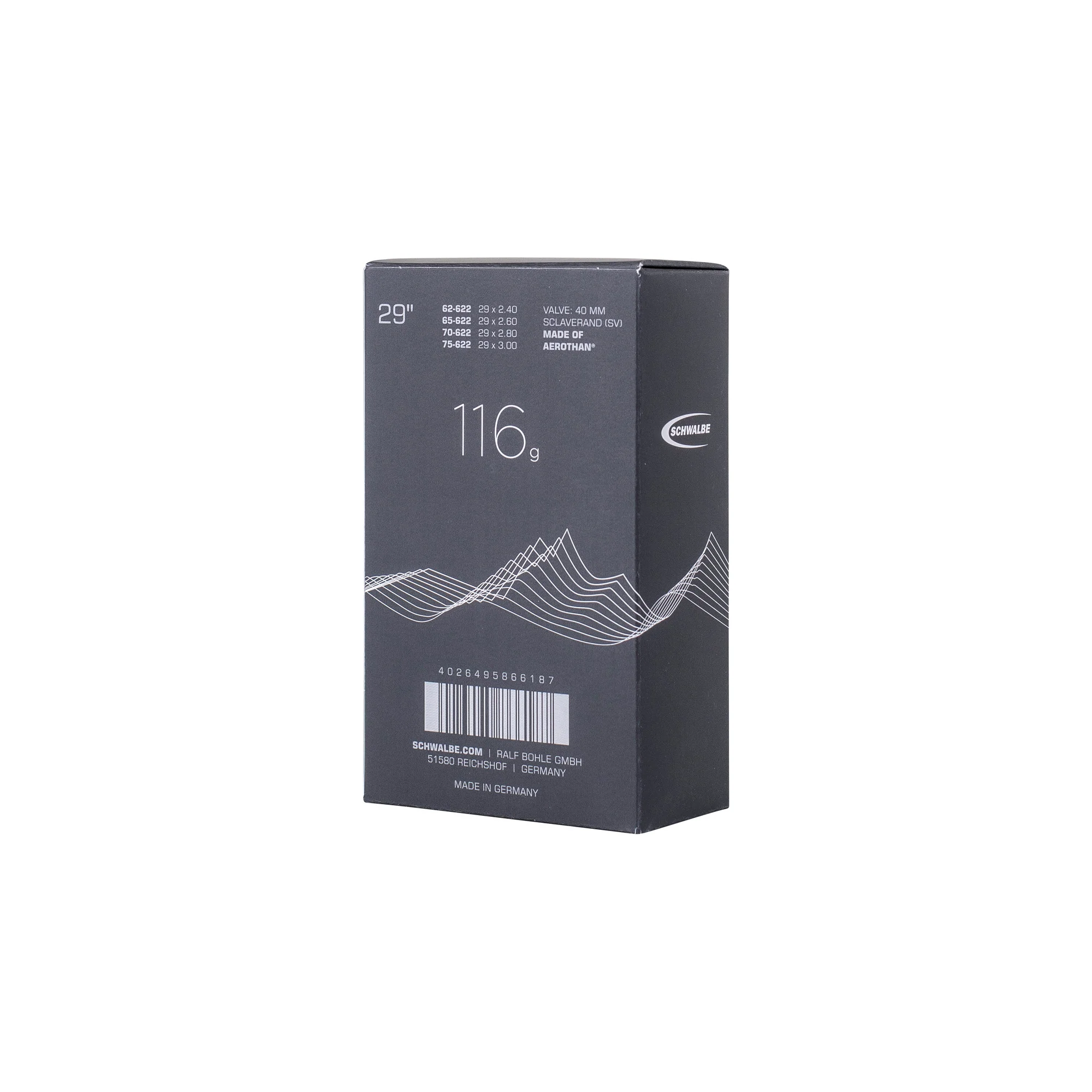 Schwalbe SV21FE Aerothan Inner Tube 29 x 2.40-3.00 - Image 2
