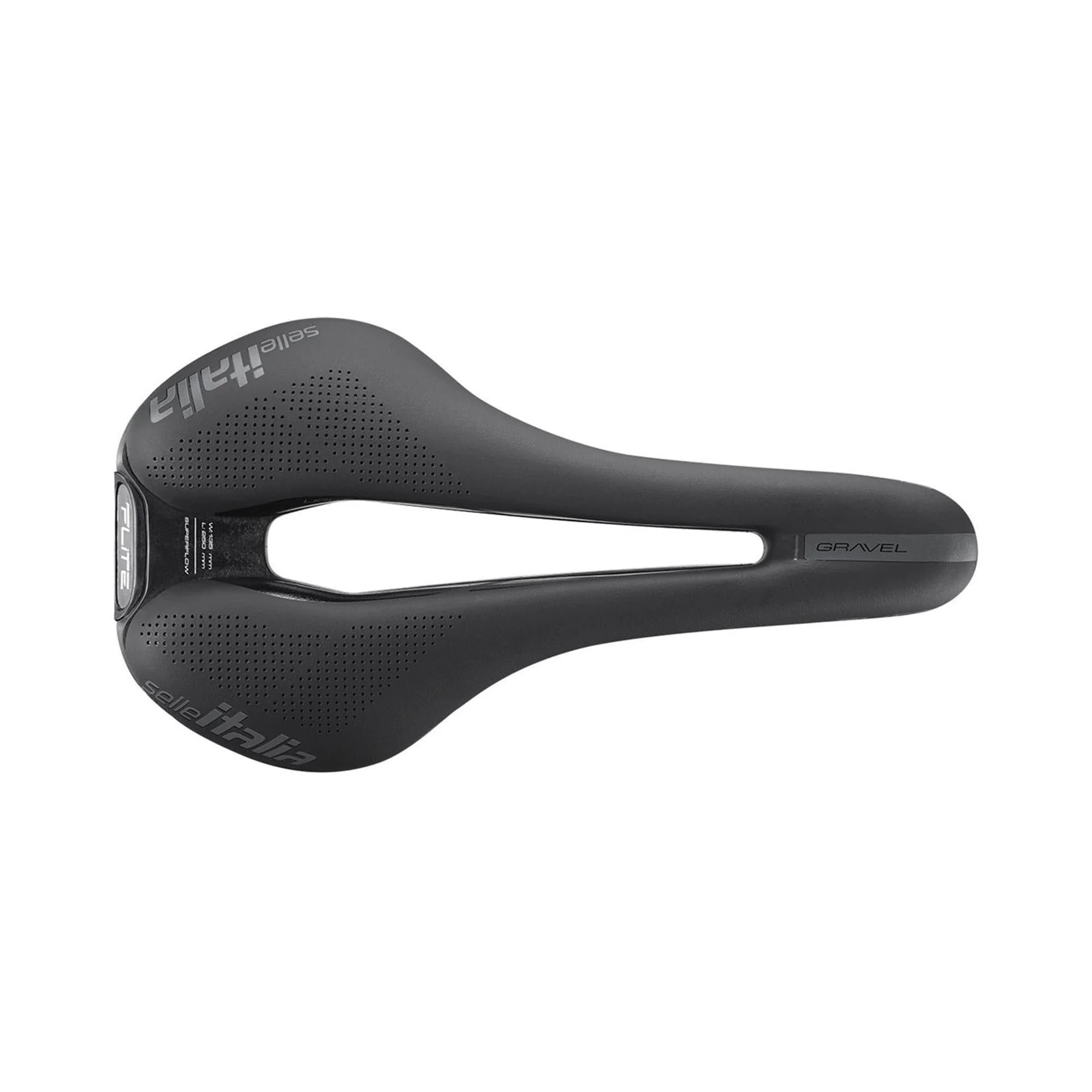 Selle Italia Flite Boost TI316 Superflow Gravel Saddle: BLACK S3