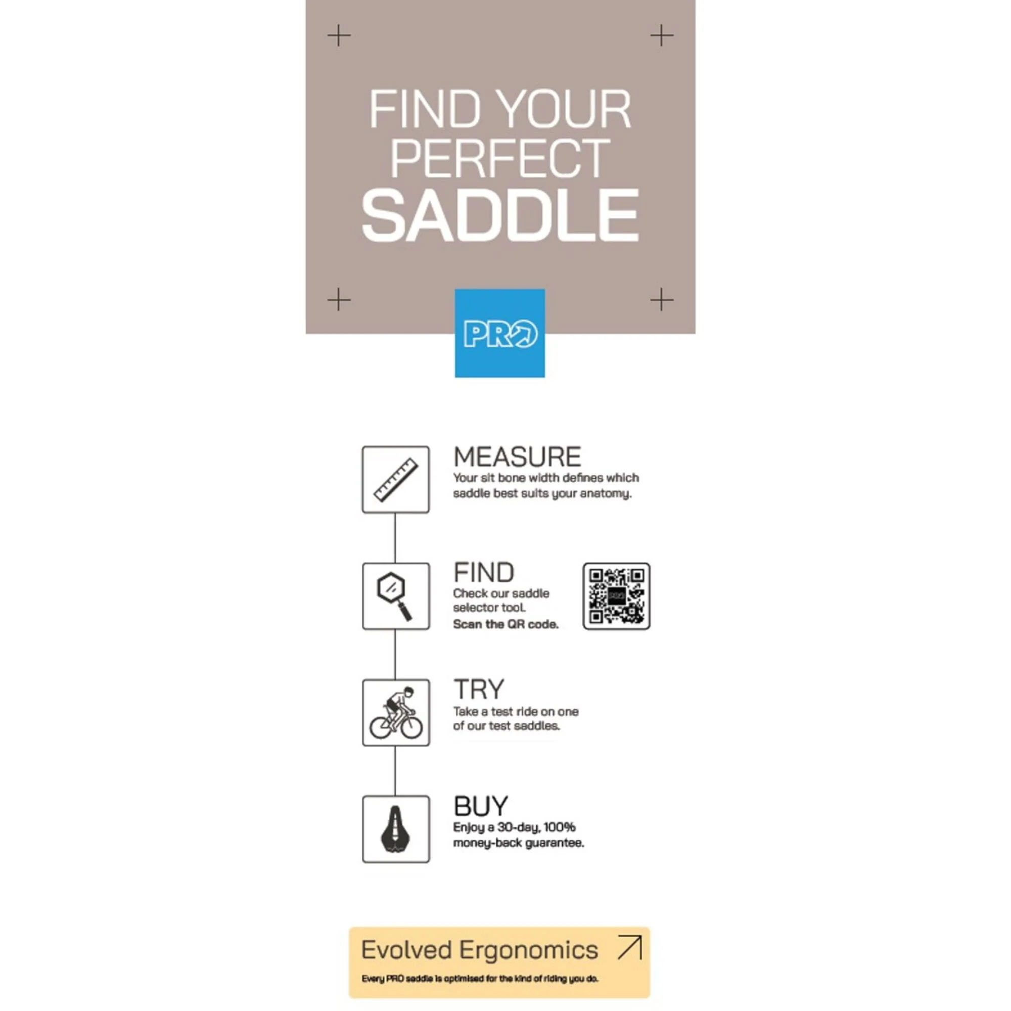 Shimano PRO Find Your Perfect Saddle Fin Single