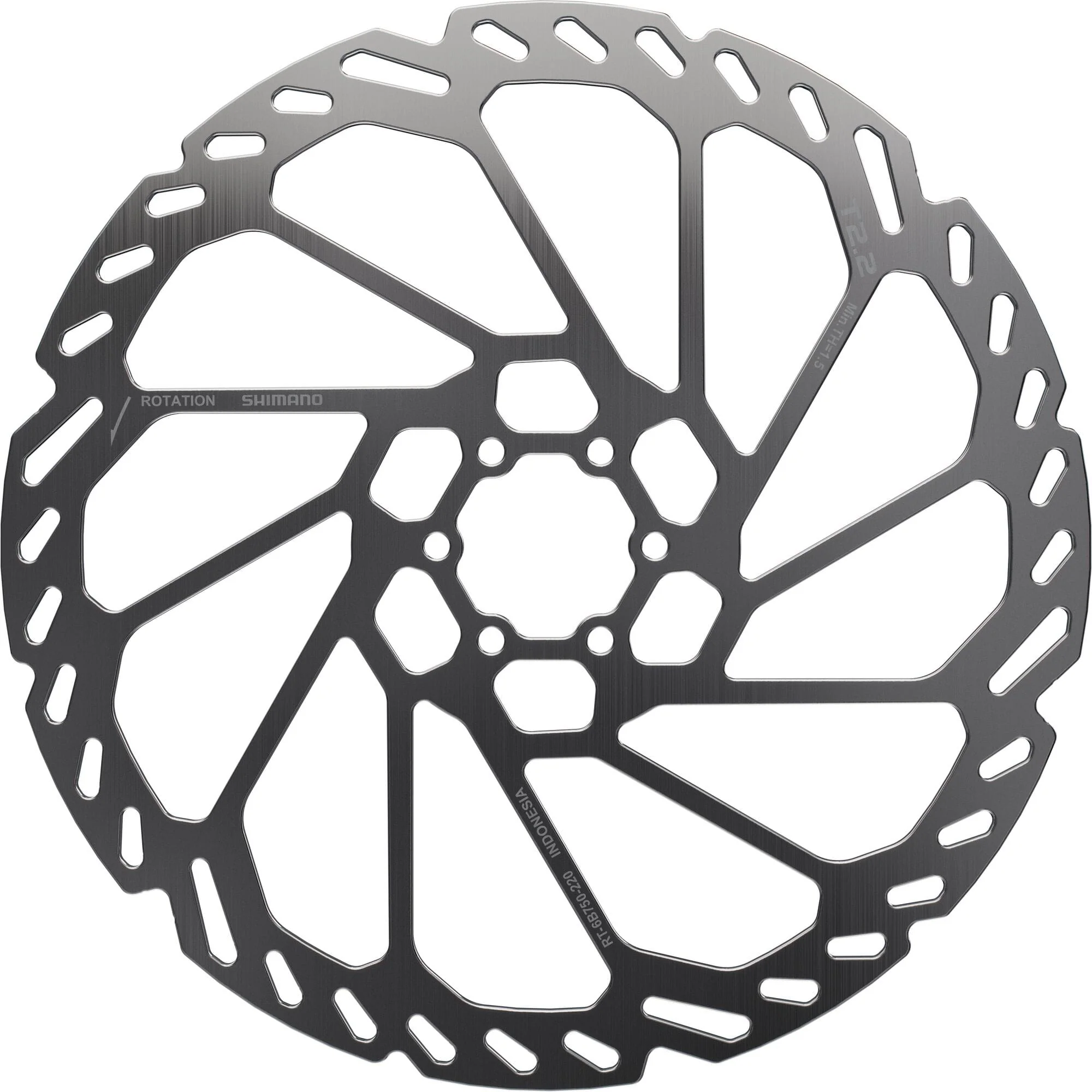 Shimano RT-6B750 rotor 6-bolt; 220 mm; 2.2mm thickness