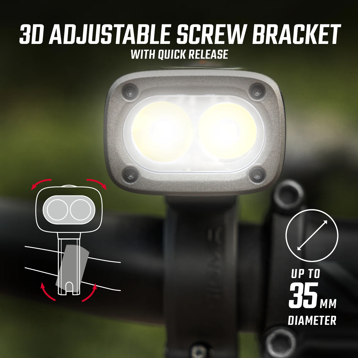 Sigma Buster 1600 Headlight w/hbar mount - Image 8