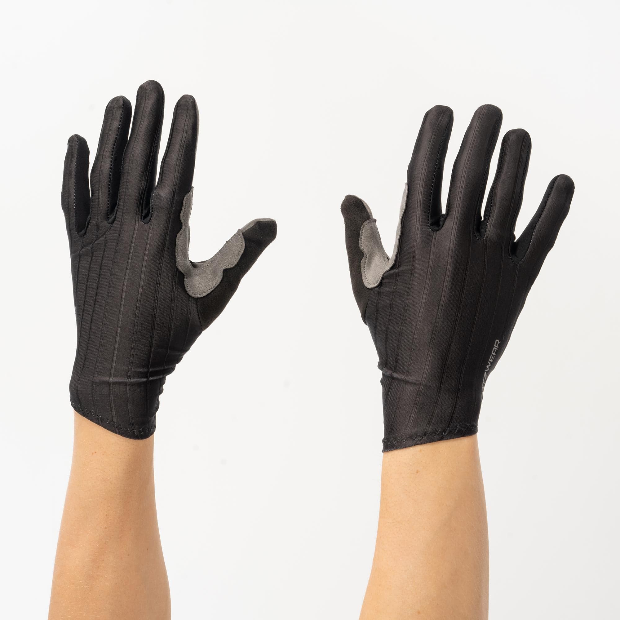 Spatzwear Aero Race Long Finger Glovz: BLACK S