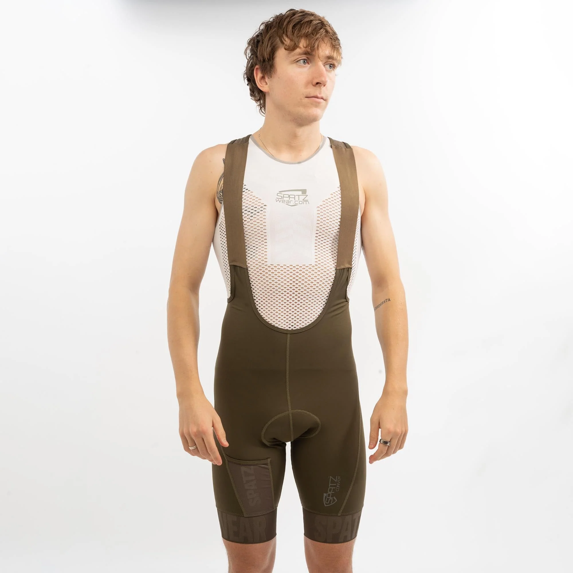 Spatzwear Convoy Bib Shorts: BROWN S