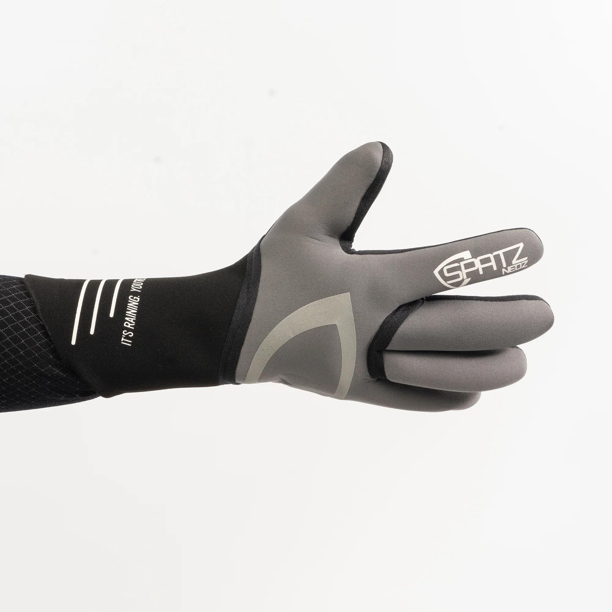 Spatzwear Neon Rain Gloves: GREY S