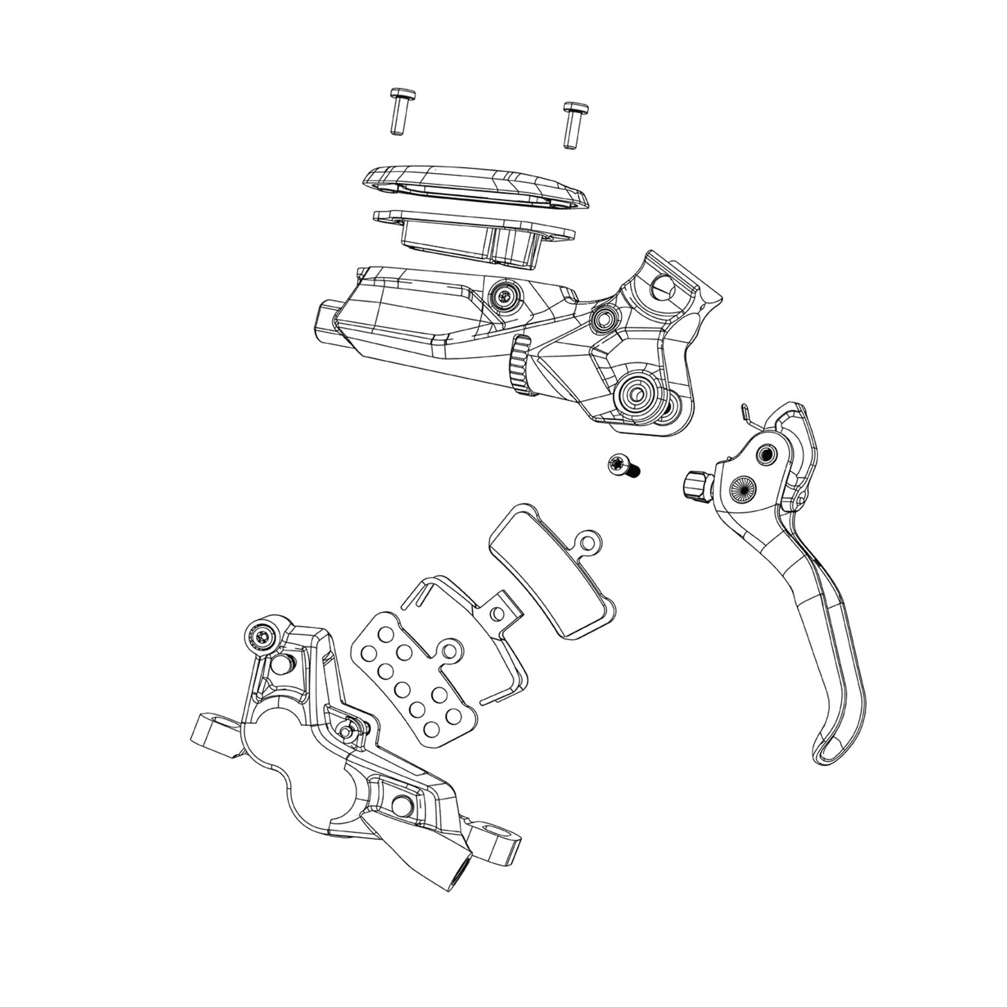 SRAM Bracket Mounting Bolts Titanium Flat Mount: