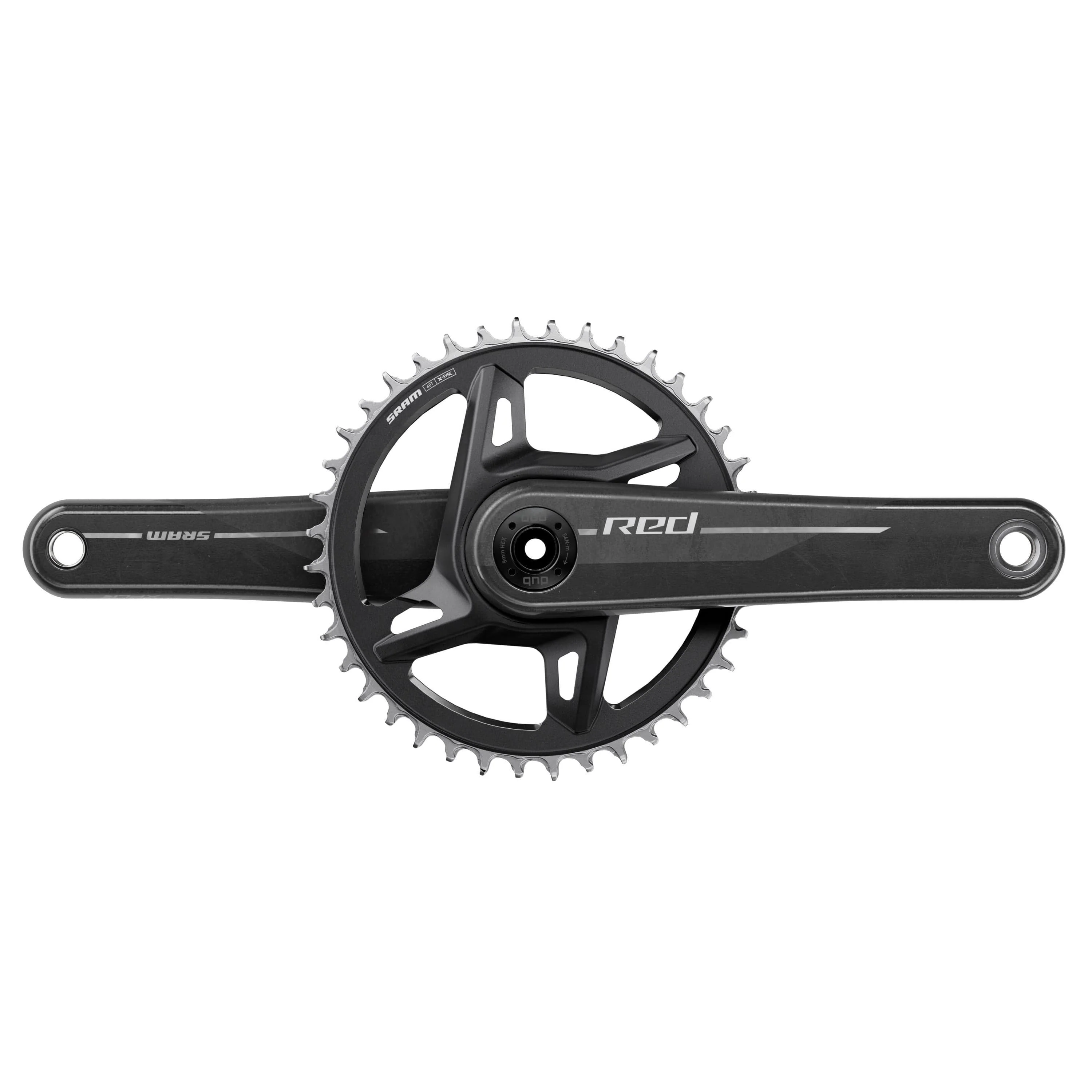 SRAM Crankset Red 1X E1 XPLR DUB Wide Direct Mount 42T (BB Not Included): 172.5MM