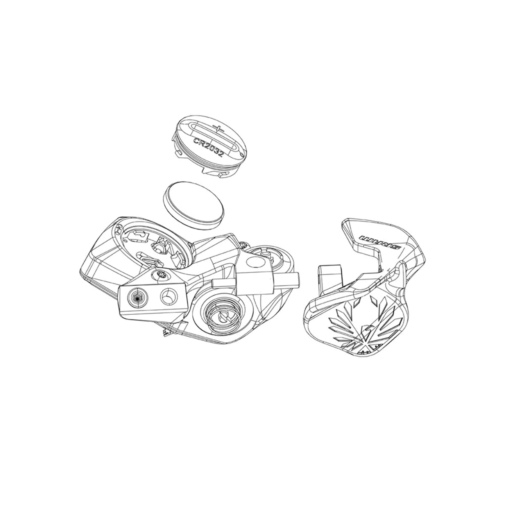 SRAM Electronic Controller Pod Axs Battery Door Kit - Coin Slot Version - Including O-Ring - Compatible With Pods D1: