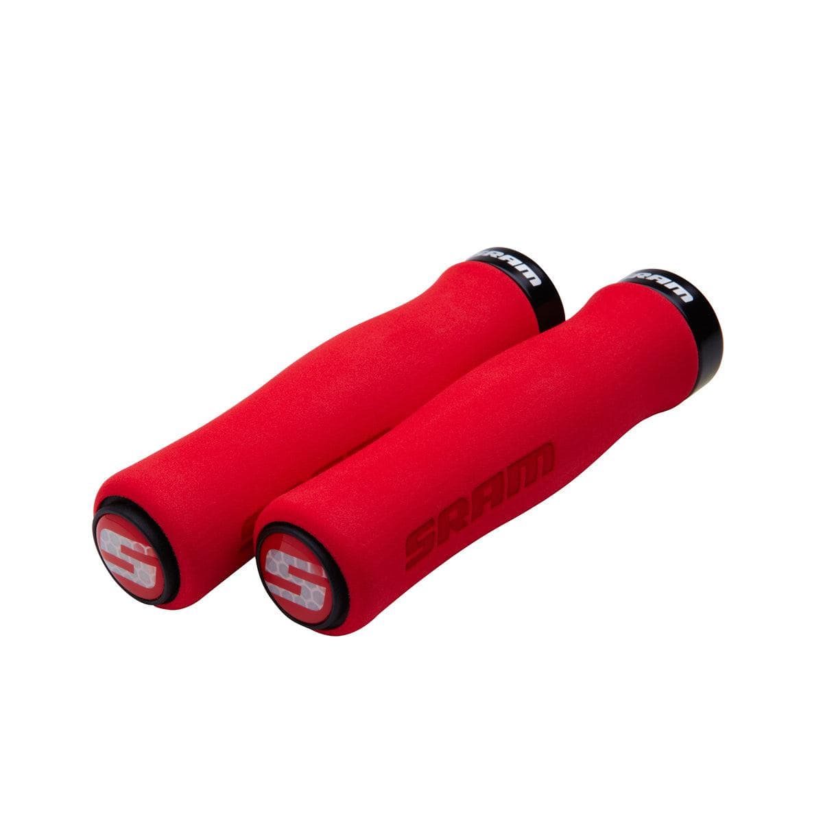 Sram Locking Grips Contour Foam 129mm With Clamps and End Plugs - Image 3