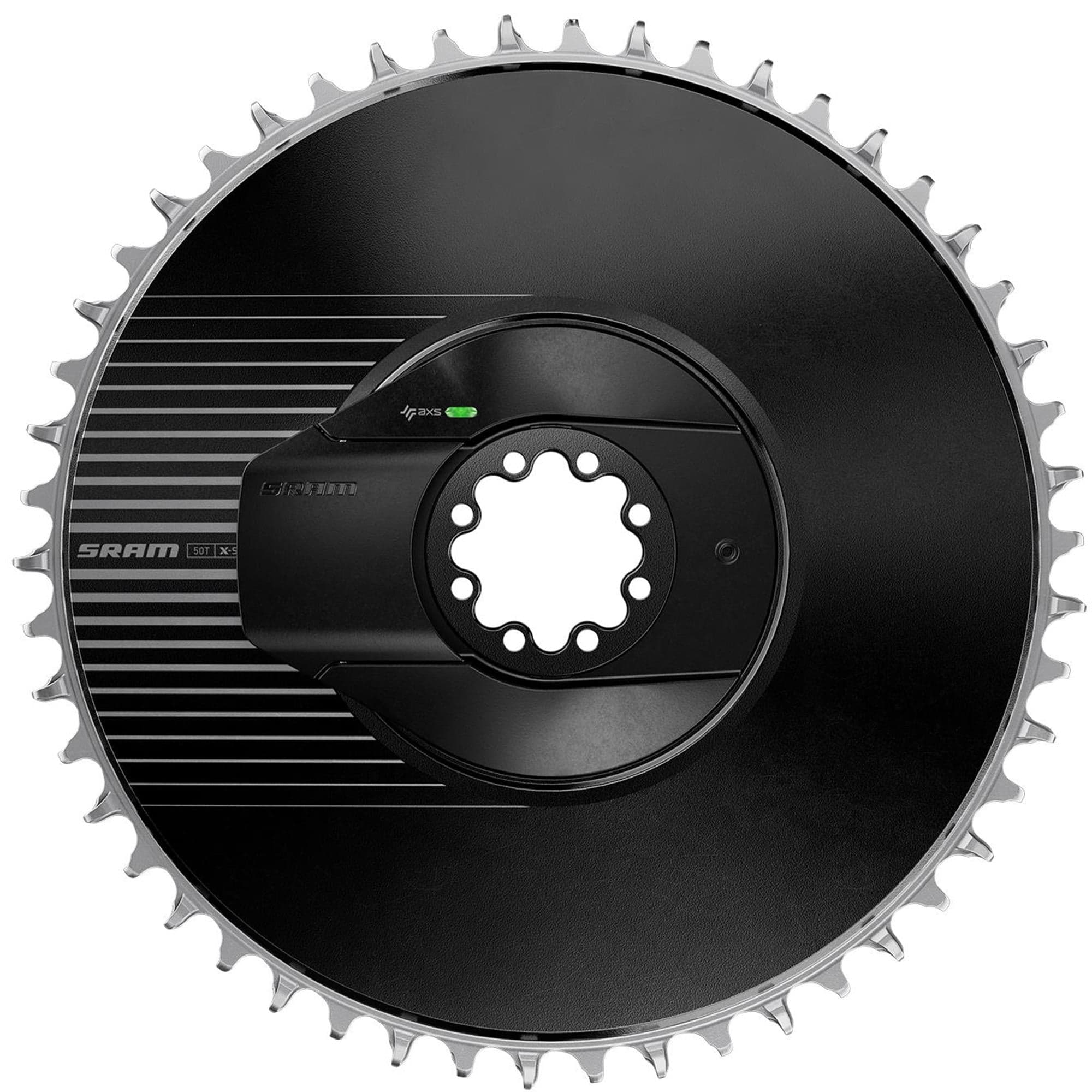 SRAM Power Meter Kit DM Red AXS E1 Aero (Power Meter Including Chainring): BLACK/SILVER 56T