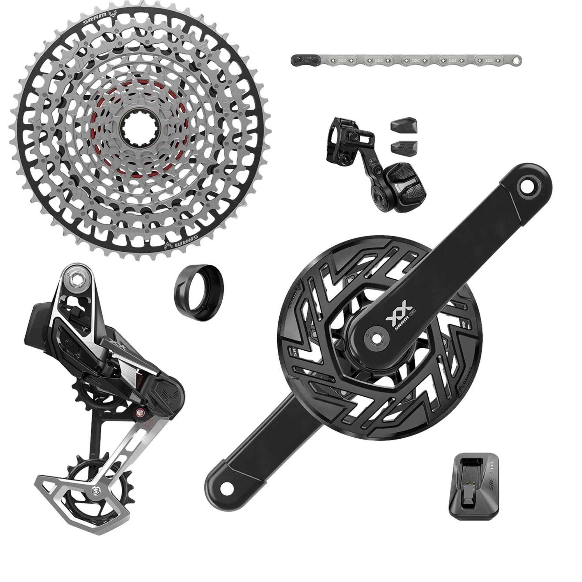 SRAM XX T-Type Eagle E-MTB Transmission AXS Groupset: BOSCH TRANSMISSION 165MM