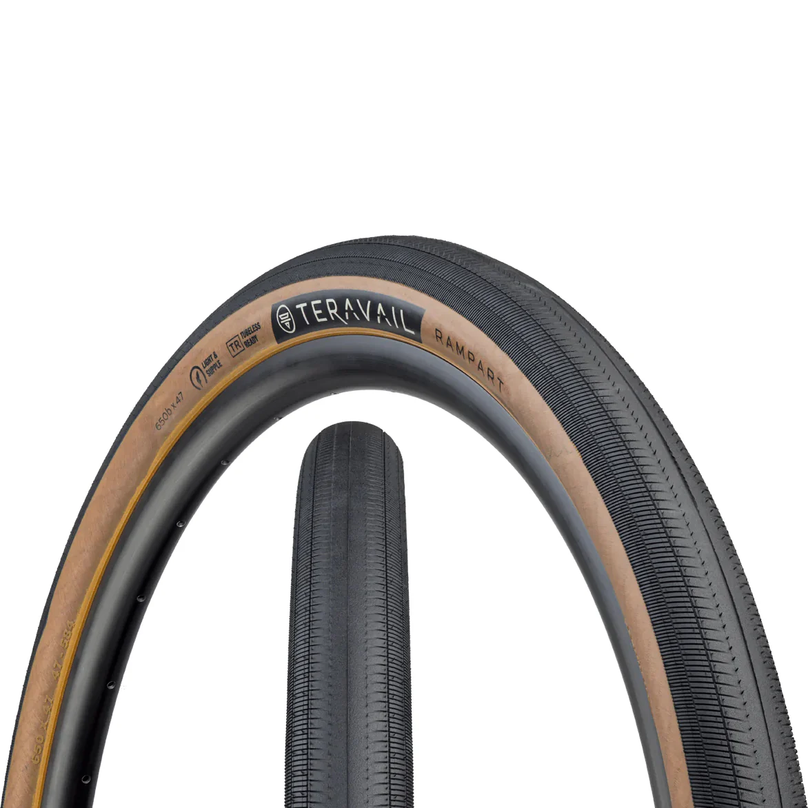 Teravail Rampart - Light & Supple 700x38 Black/Tan