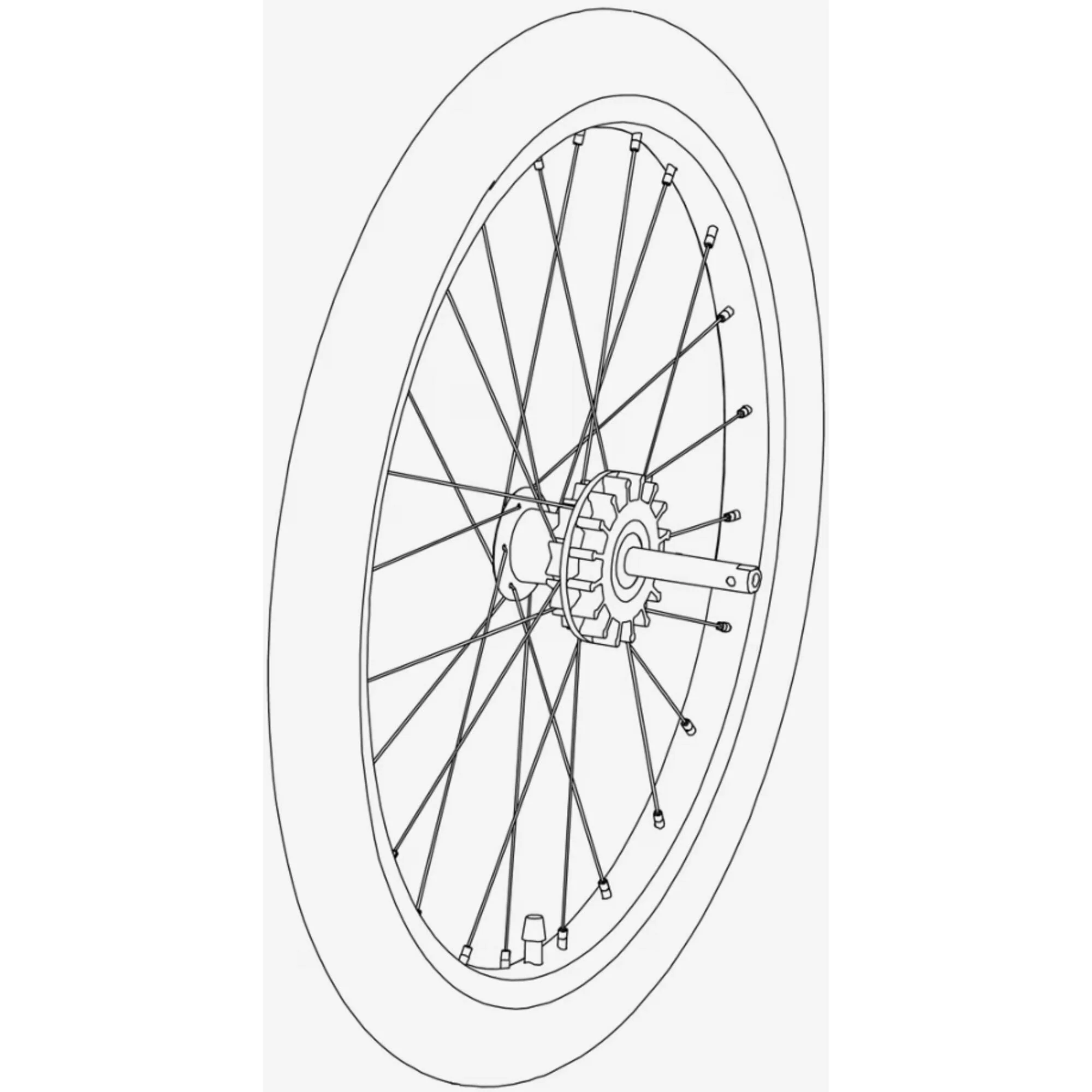 Thule Wheel assembly - Thule Coaster XT