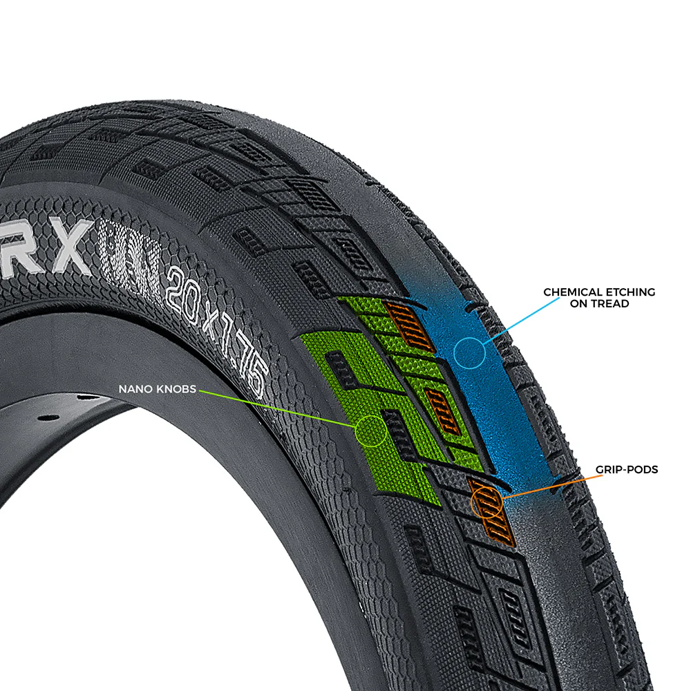 Tioga Fastr X S-Spec, Race tyre, 120TPI, Folding Bead, Universal front or rear use tread. - Image 4