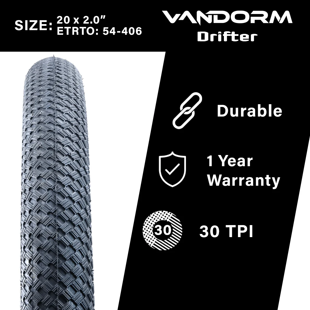 Vandorm Drifter BMX Tyre - 20" x 2.00" - Image 14