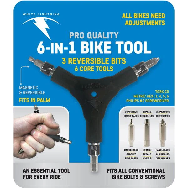 White Lightning 6 in 1 Bike Tool - Box of 5