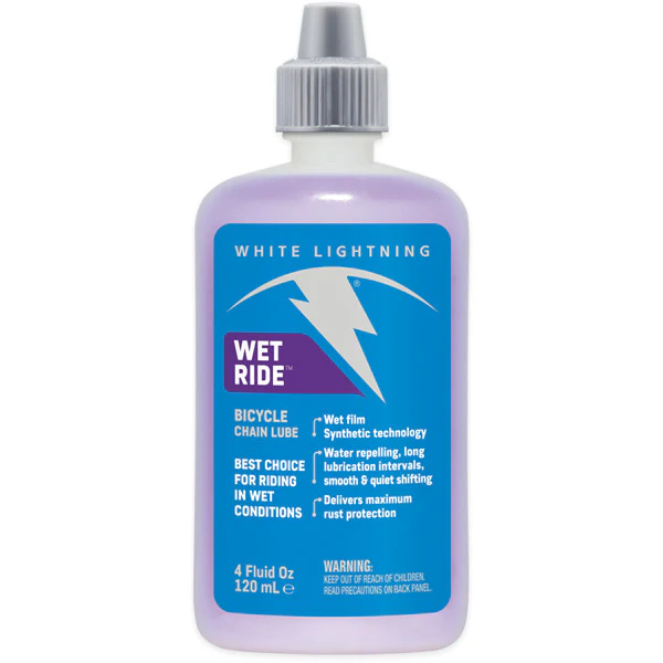 White Lightning Wet Ride - Chain Lube - 4oz / 120ml - Box of 12