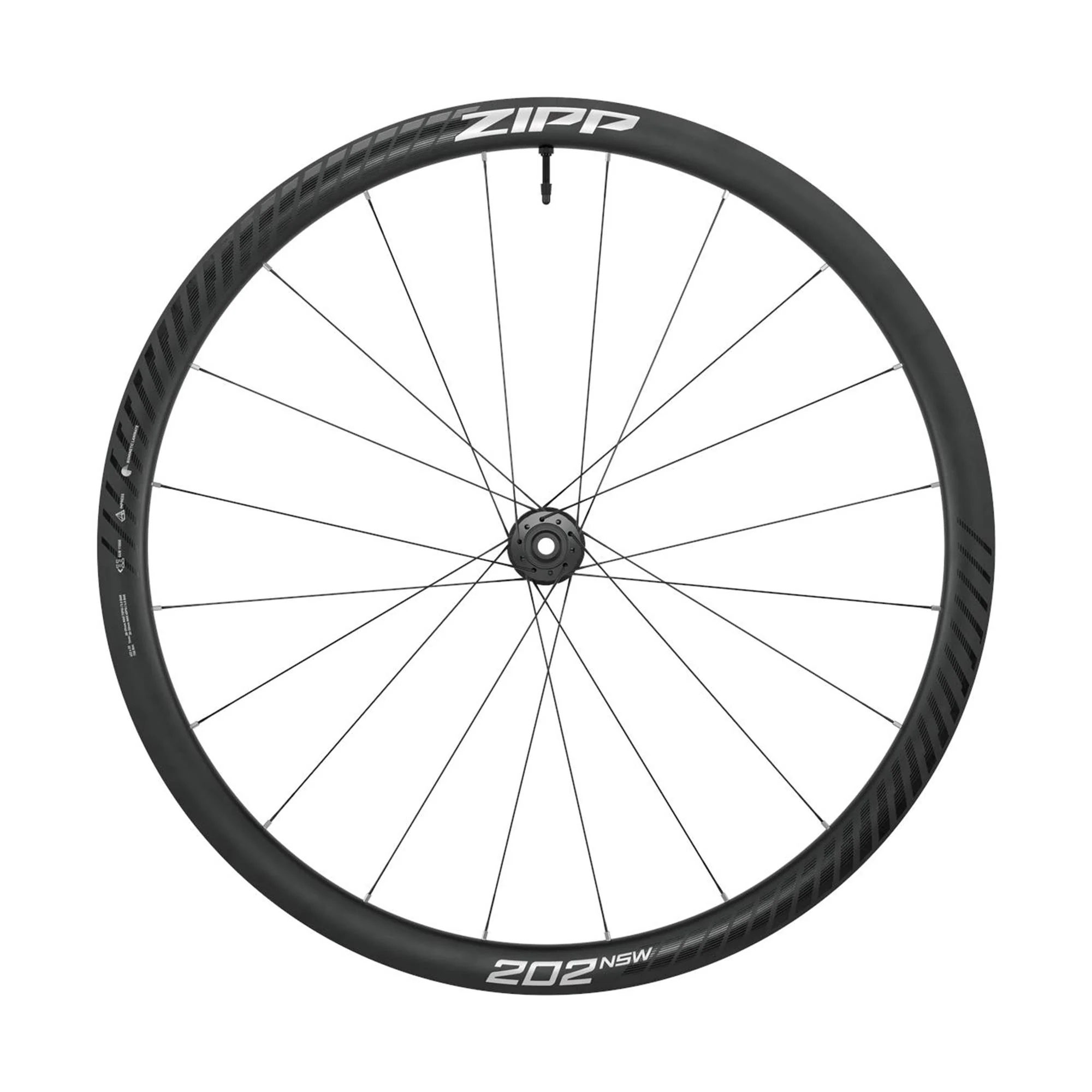 ZIPP 202 NSW Carbon Tubeless Disc Brake Center Locking 700c Front A1: DARK GREY GRAPHIC 700C